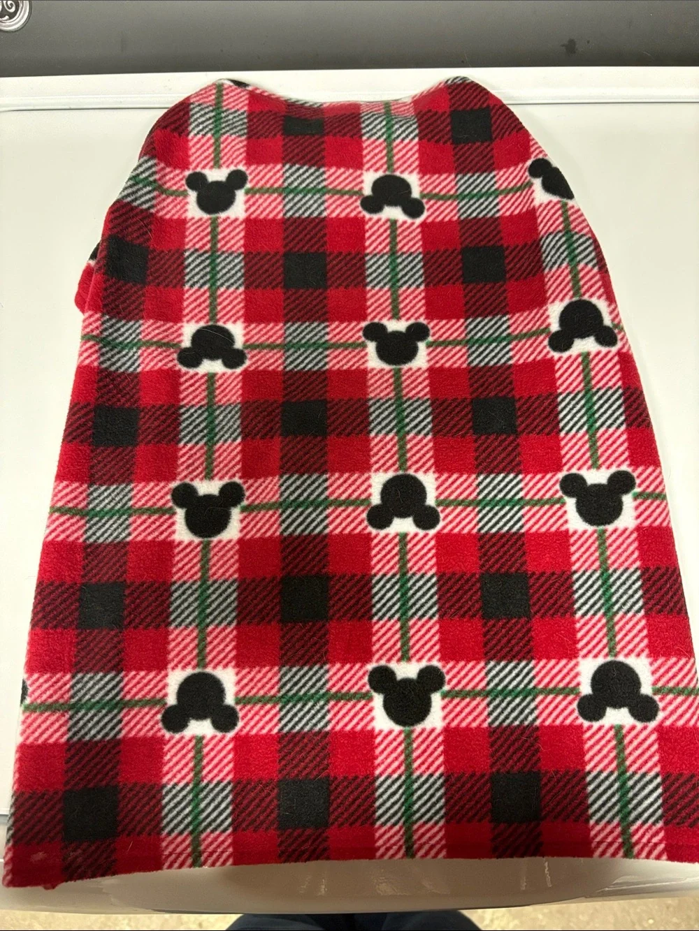 Disney Mickey Mouse Plaid Dog Pajama XL